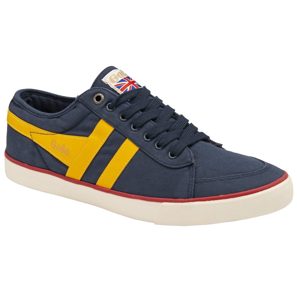 Gola Vegan Classics Comet Plimsoll Sneakers Azul Marino Rojas Colombia | 783WXJUMA