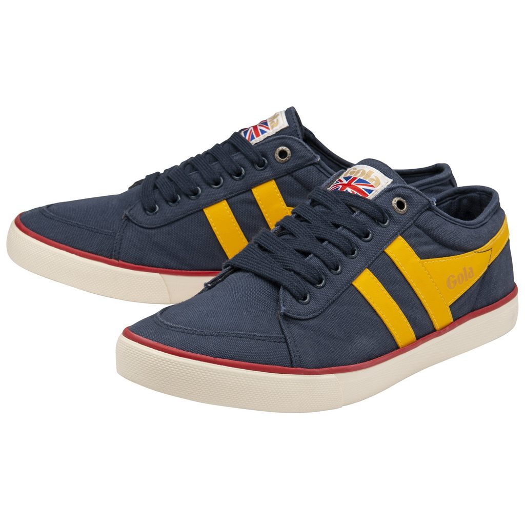 Gola Vegan Classics Comet Plimsoll Sneakers Azul Marino Rojas Colombia | 783WXJUMA