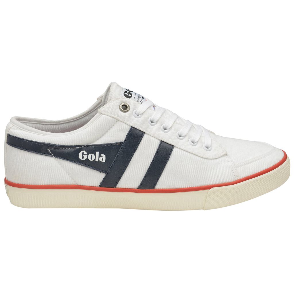 Gola Vegan Classics Comet Plimsoll Sneakers Blancas Azul Marino Rojas Colombia | 350PKBTJS