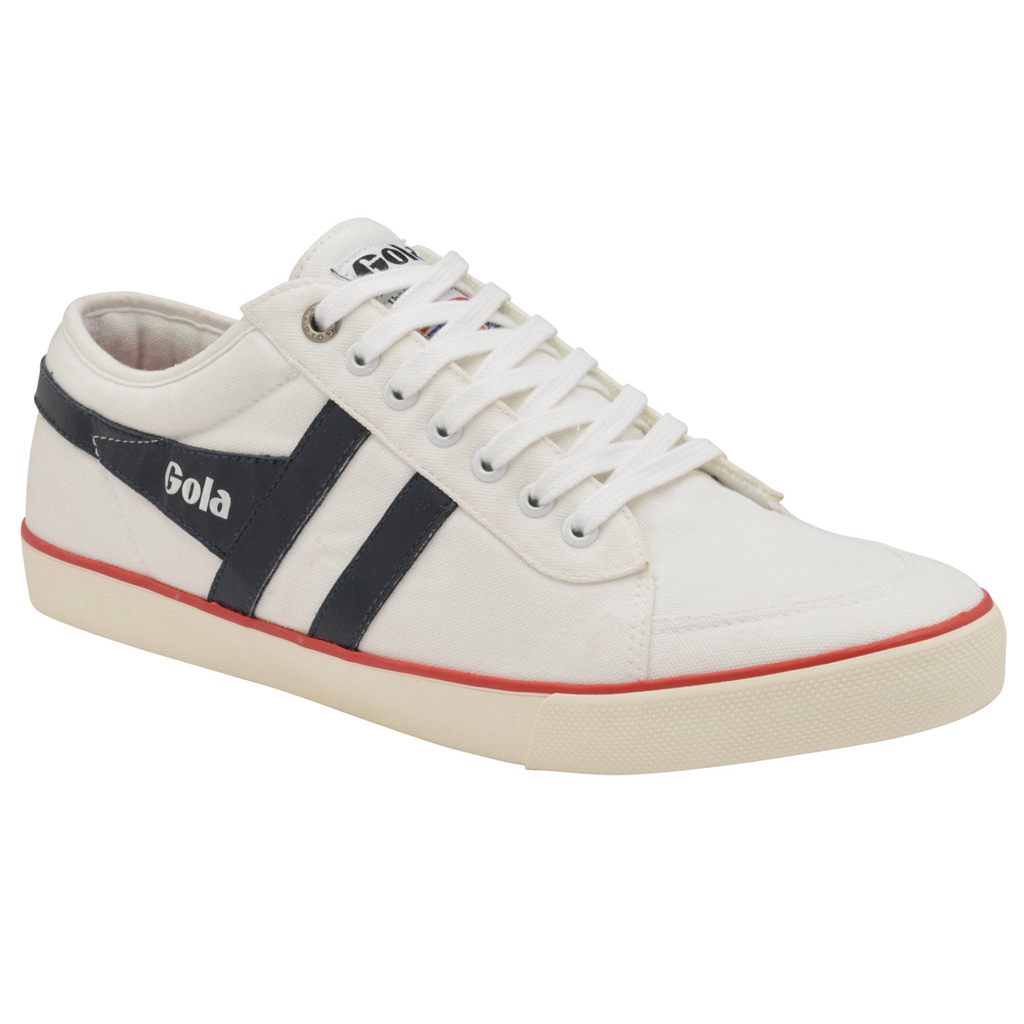 Gola Vegan Classics Comet Plimsoll Sneakers Blancas Azul Marino Rojas Colombia | 350PKBTJS