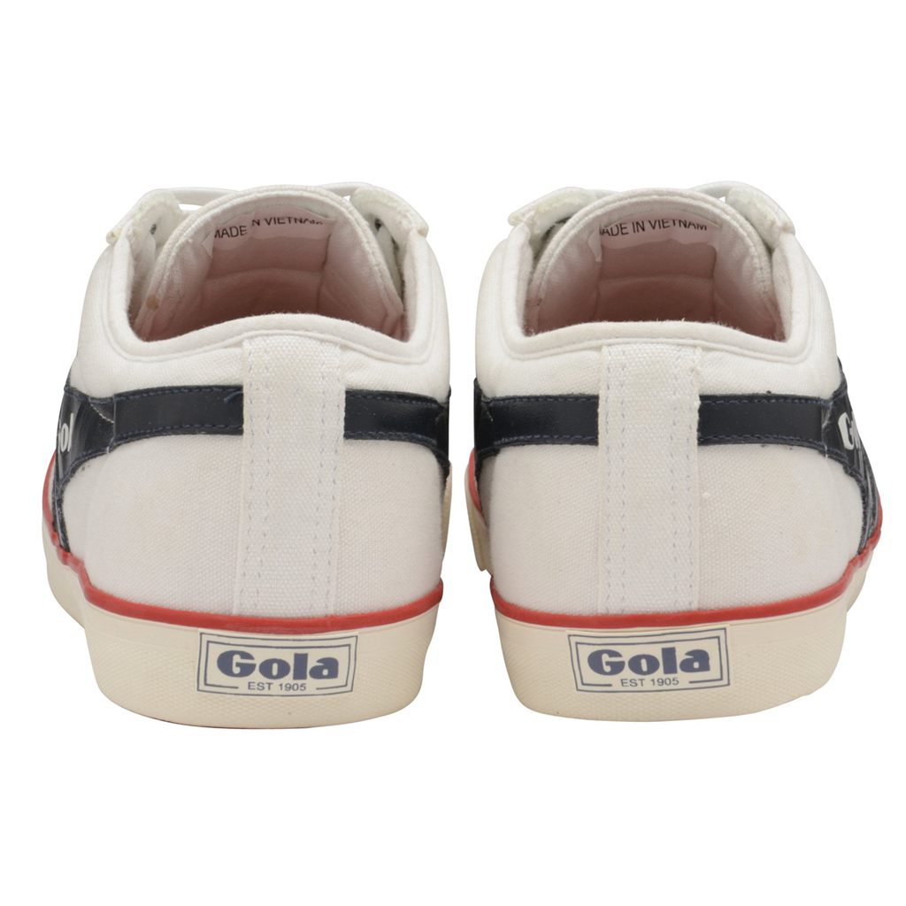 Gola Vegan Classics Comet Plimsoll Sneakers Blancas Azul Marino Rojas Colombia | 350PKBTJS