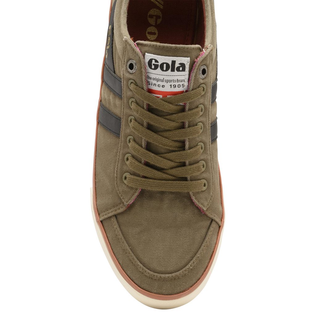 Gola Vegan Classics Comet Plimsoll Trainer Kaki Negras Colombia | 639FONMKT