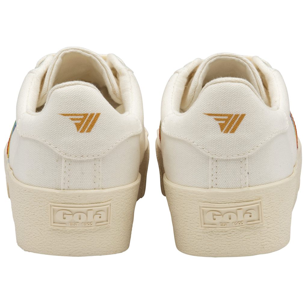 Gola Vegan Classics Orchid Platform Rainbow Shoes Blancas Colombia | 156MLXQZS
