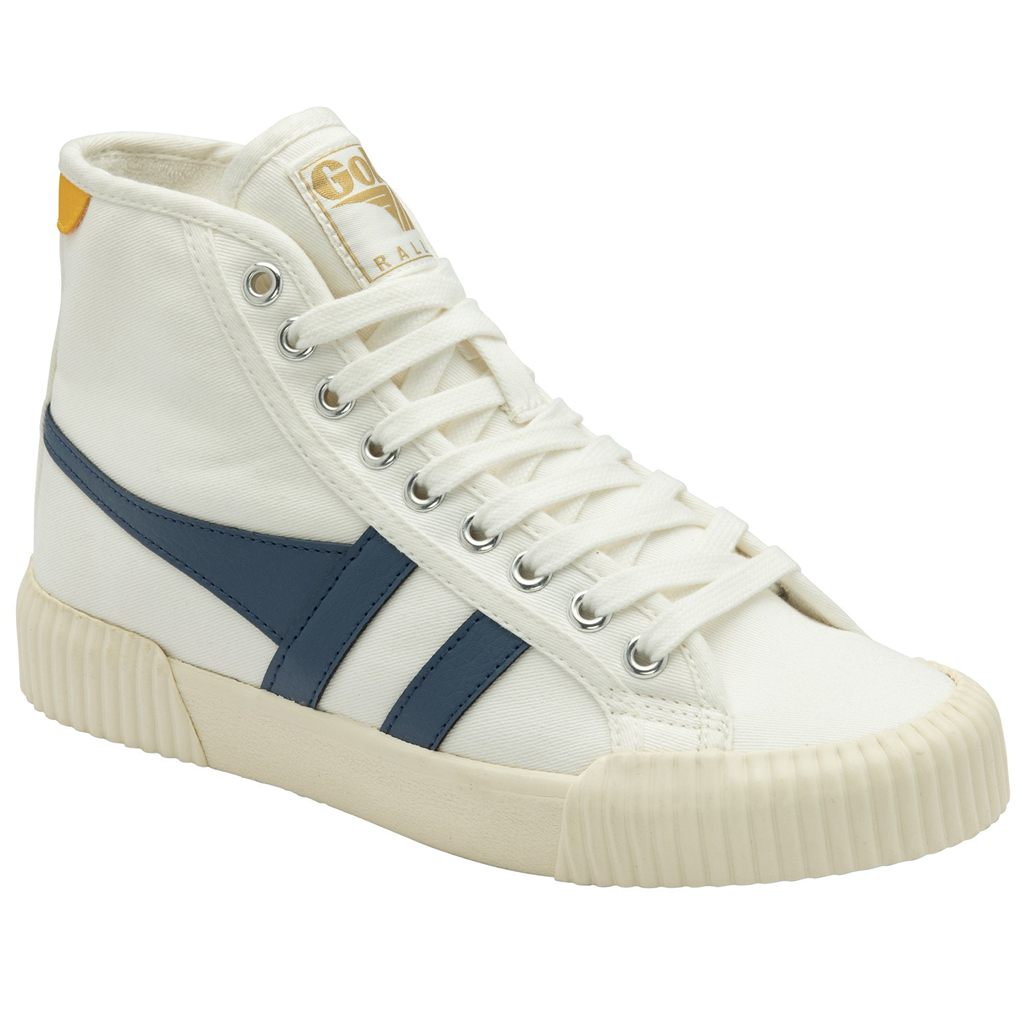 Gola Vegan Classics Rally High Plimsoll Sneakers Blancas Colombia | 735PBTNJH
