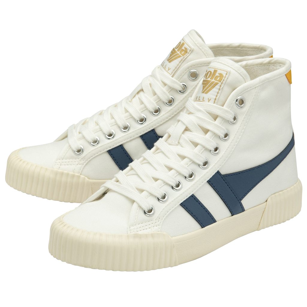 Gola Vegan Classics Rally High Plimsoll Sneakers Blancas Colombia | 735PBTNJH