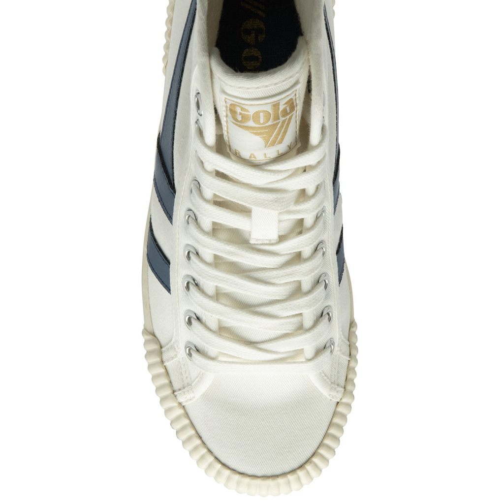 Gola Vegan Classics Rally High Plimsoll Sneakers Blancas Colombia | 735PBTNJH