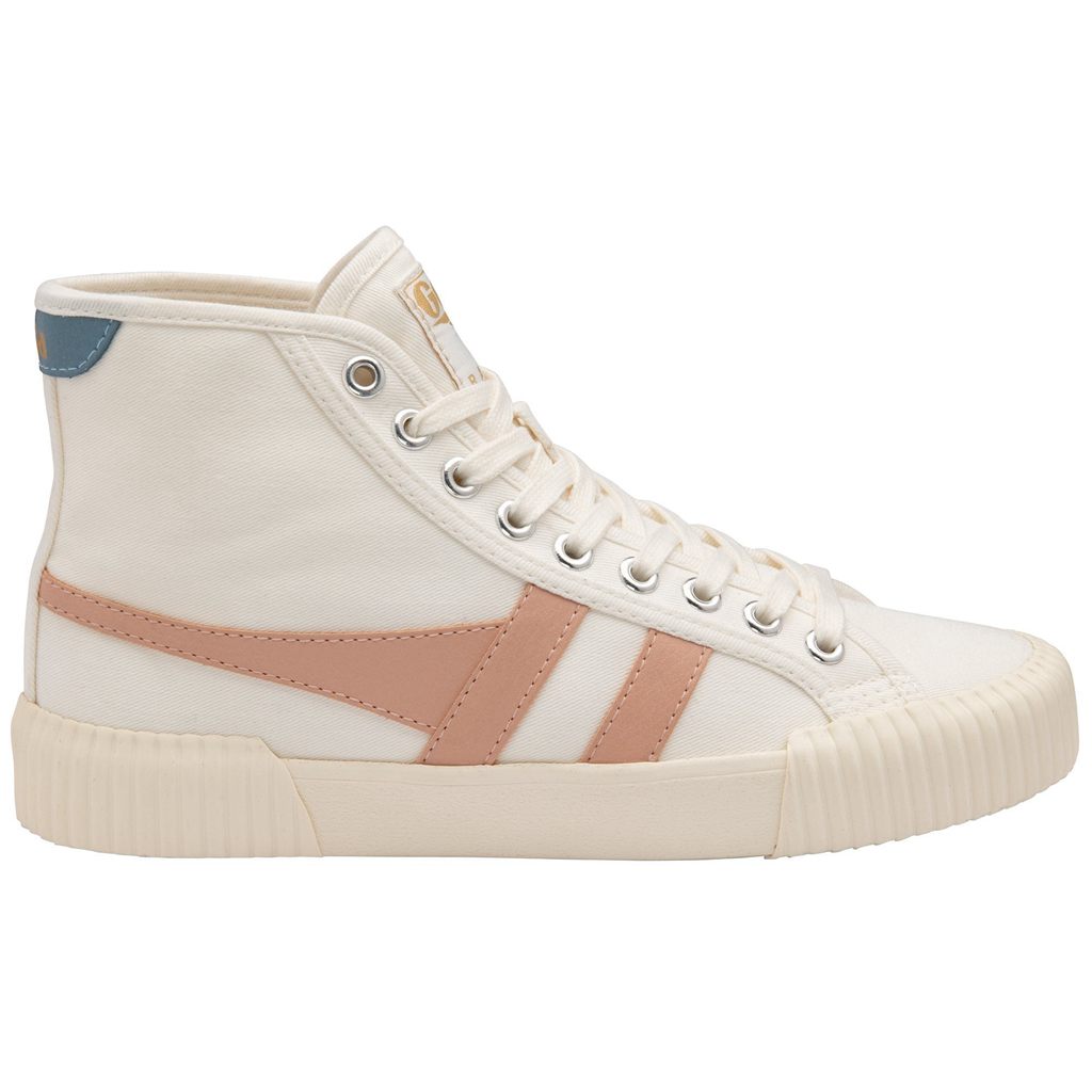 Gola Vegan Classics Rally High Plimsoll Sneakers Blancas Rosas Colombia | 840MFZWLX