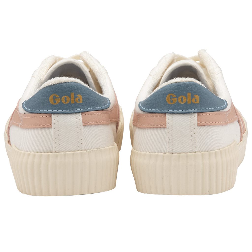 Gola Vegan Classics Rally Plimsoll Sneakers Blancas Rosas Colombia | 187JZPRLY