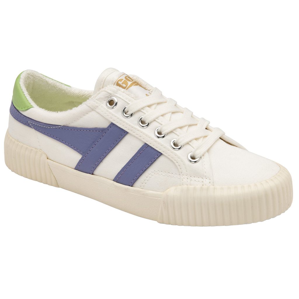 Gola Vegan Classics Rally Plimsoll Sneakers Blancas Lavanda Verde Colombia | 625MLRGVI