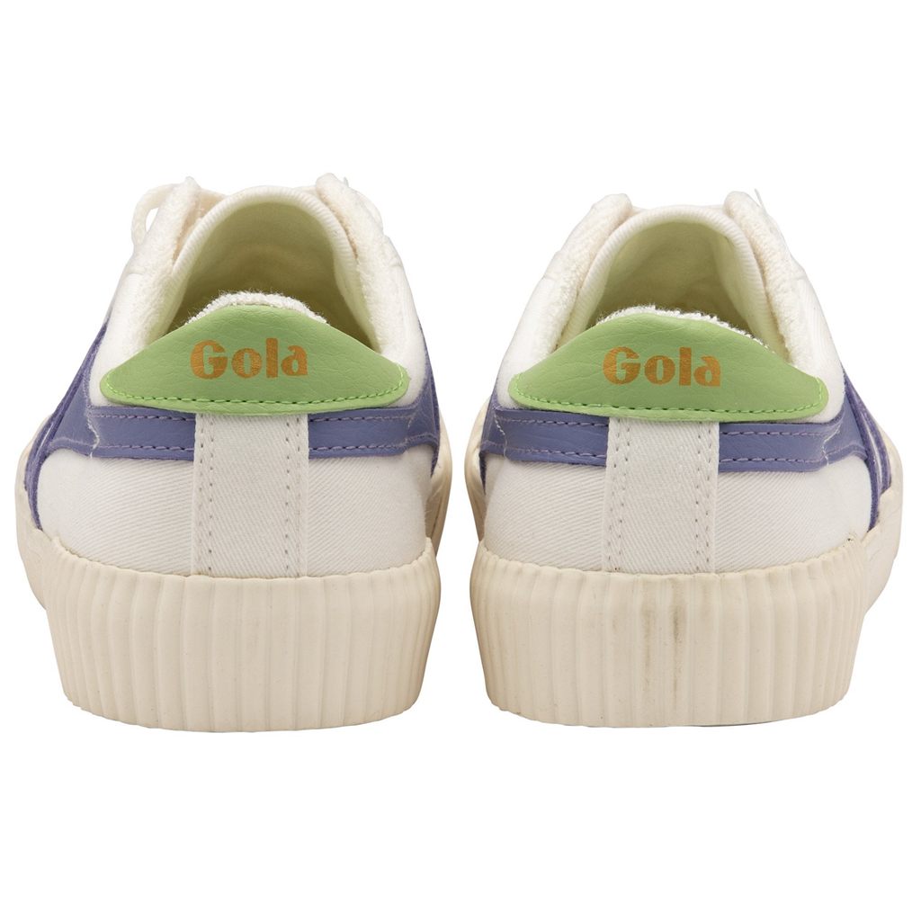Gola Vegan Classics Rally Plimsoll Sneakers Blancas Lavanda Verde Colombia | 625MLRGVI