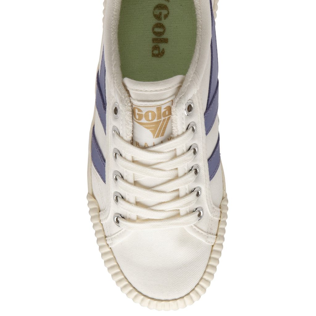 Gola Vegan Classics Rally Plimsoll Sneakers Blancas Lavanda Verde Colombia | 625MLRGVI