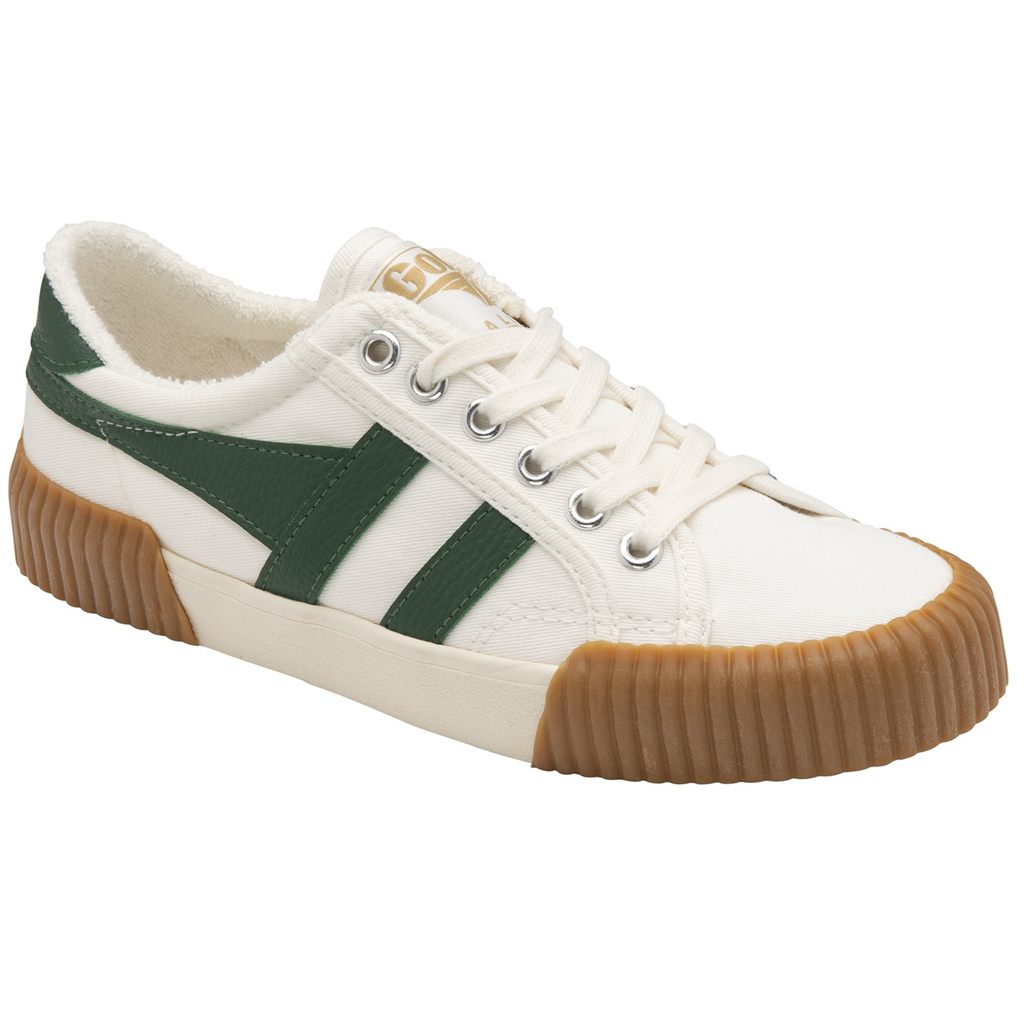 Gola Vegan Classics Rally Plimsoll Sneakers Blancas Verde Colombia | 792IVGEHY