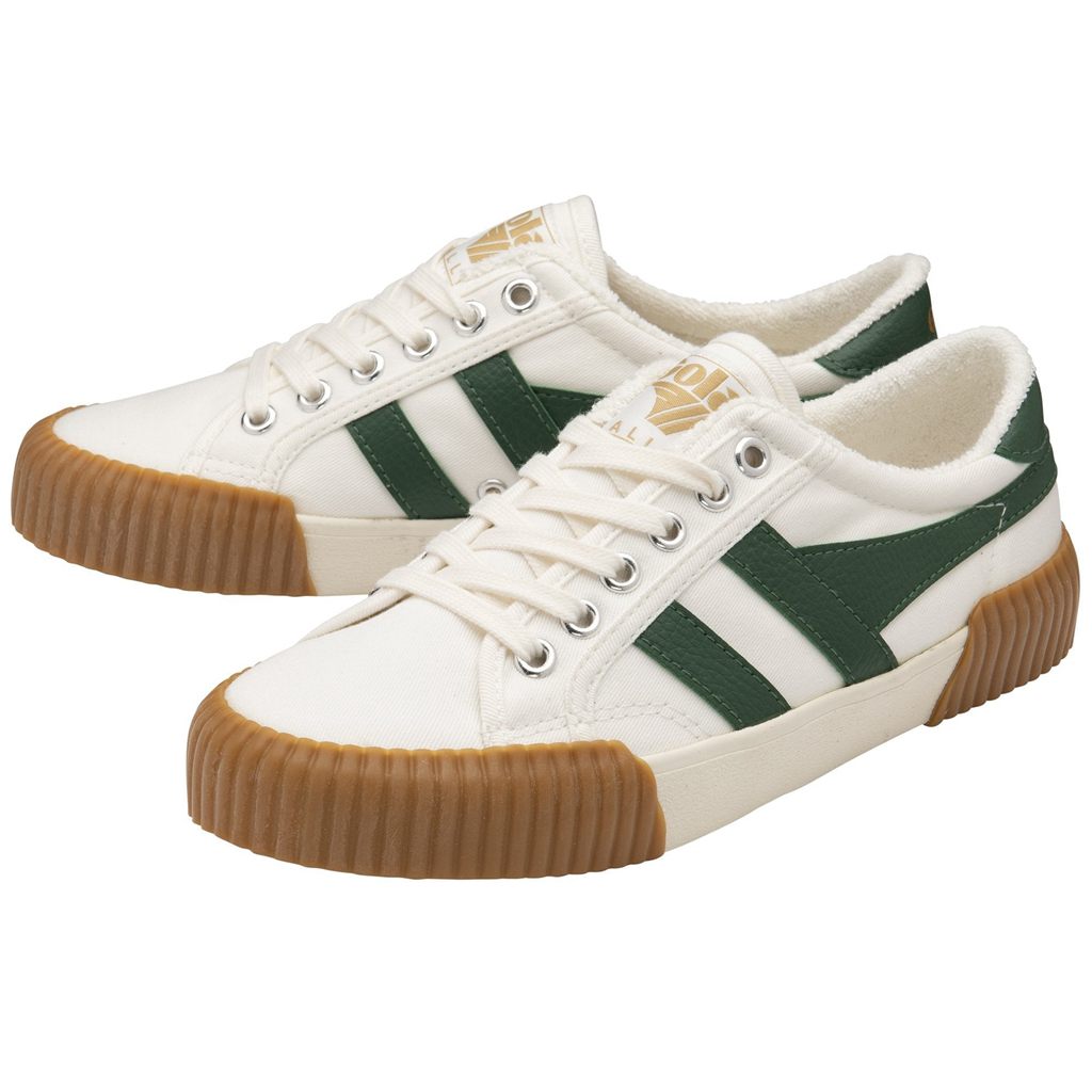 Gola Vegan Classics Rally Plimsoll Sneakers Blancas Verde Colombia | 792IVGEHY