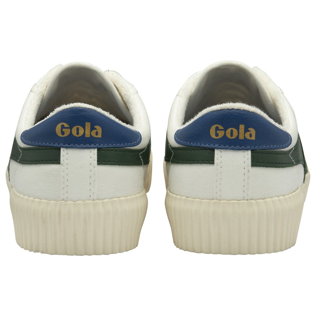 Gola Vegan Classics Rally Plimsoll Sneakers Blancas Azules Colombia | 657YEBMQA