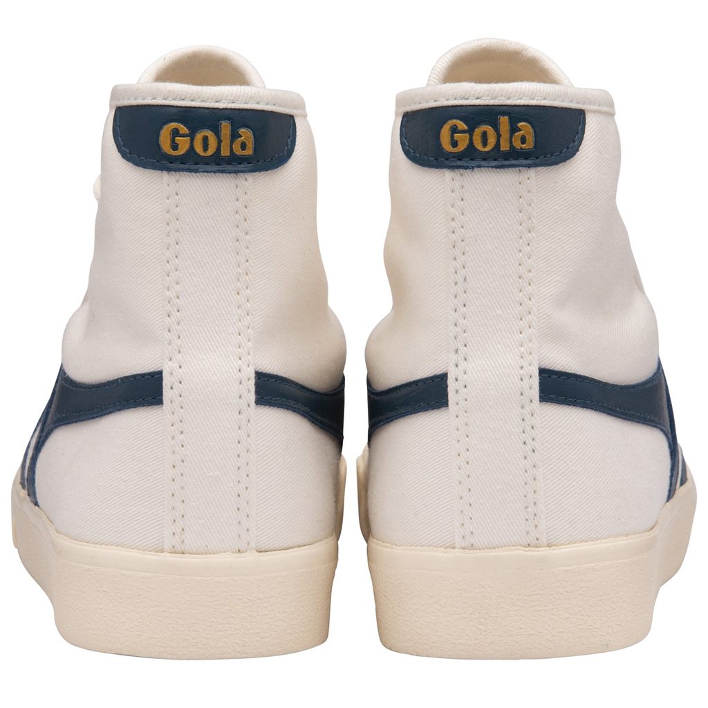 Gola Vegan Classics Tennis Mark Cox High Sneakers Blancas Azules Colombia | 654LHPXVN