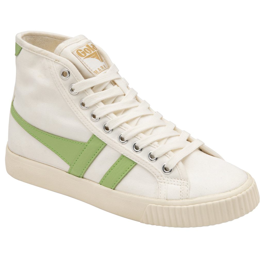 Gola Vegan Classics Tennis Mark Cox High Sneakers Blancas Verde Colombia | 861WBRELN