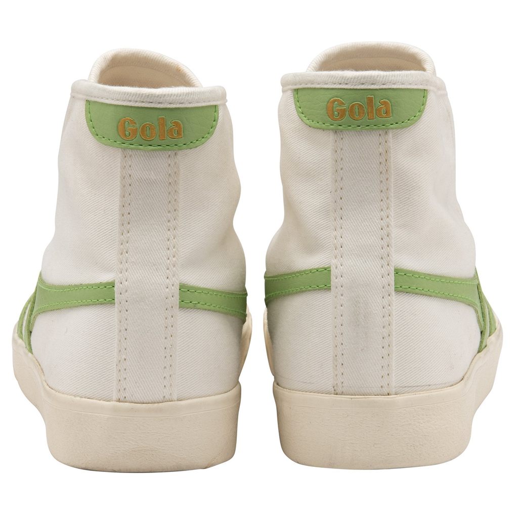 Gola Vegan Classics Tennis Mark Cox High Sneakers Blancas Verde Colombia | 861WBRELN