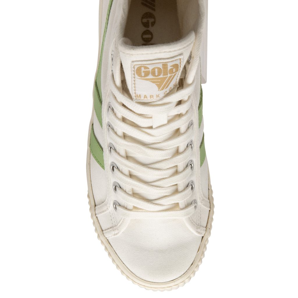 Gola Vegan Classics Tennis Mark Cox High Sneakers Blancas Verde Colombia | 861WBRELN