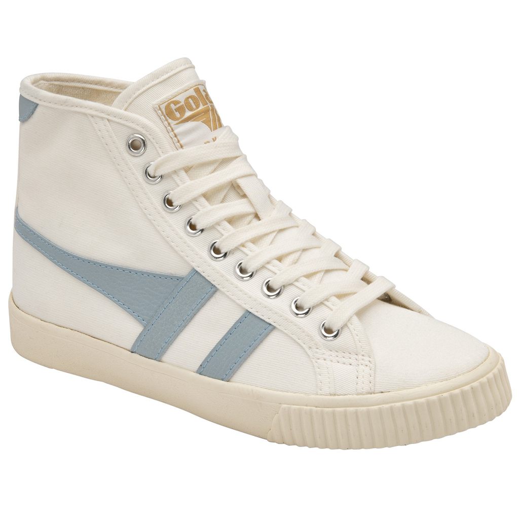 Gola Vegan Classics Tennis Mark Cox High Sneakers Blancas Azules Colombia | 160VWICGT