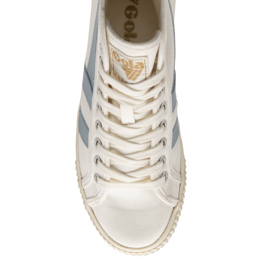 Gola Vegan Classics Tennis Mark Cox High Sneakers Blancas Azules Colombia | 160VWICGT