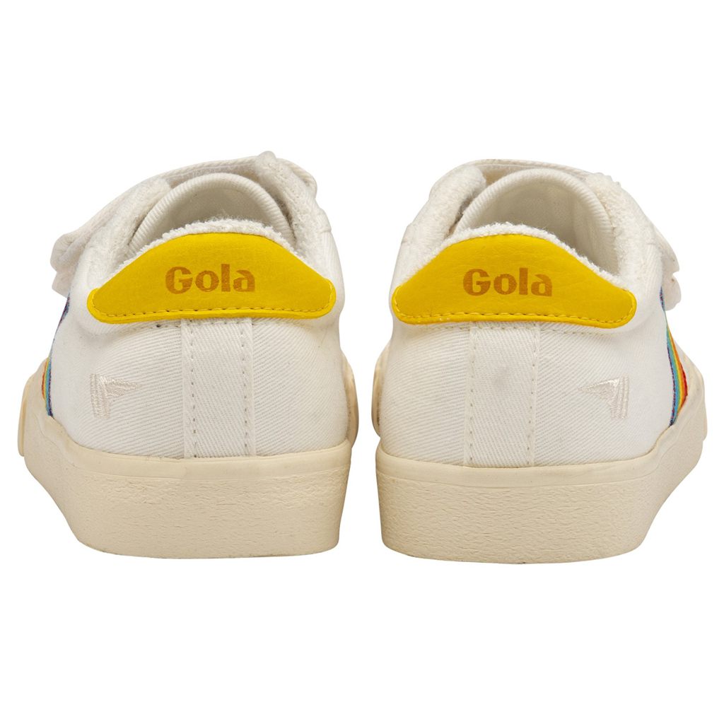Gola Vegan Classics Tennis Mark Cox Rainbow Strap Shoes Blancas Colombia | 729VSICZT