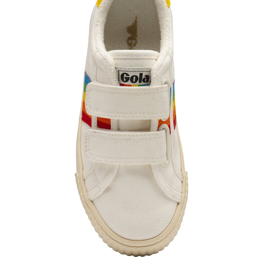 Gola Vegan Classics Tennis Mark Cox Rainbow Strap Shoes Blancas Colombia | 729VSICZT