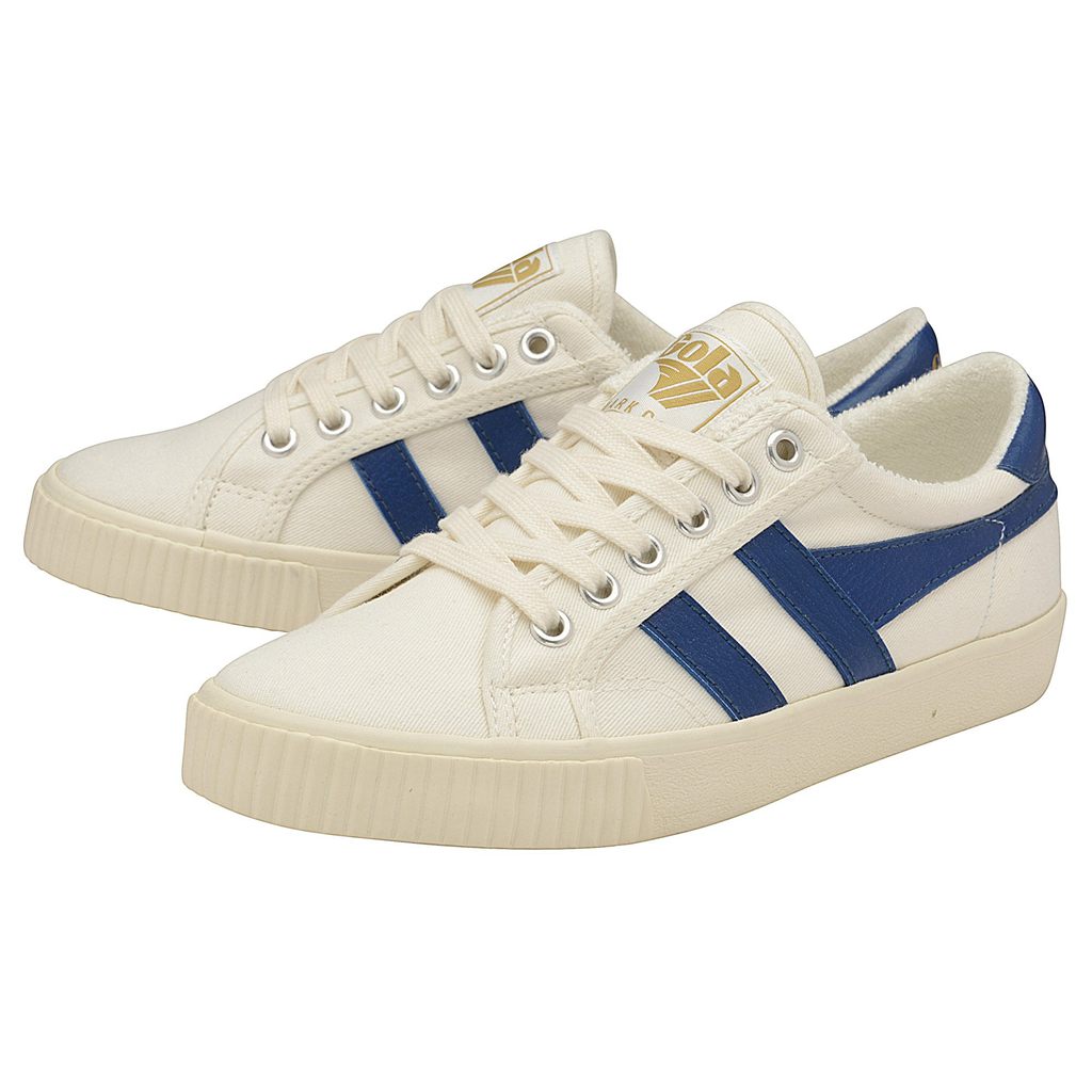 Gola Vegan Classics Tennis Mark Cox Sneakers Blancas Azules Colombia | 041EXYMLA