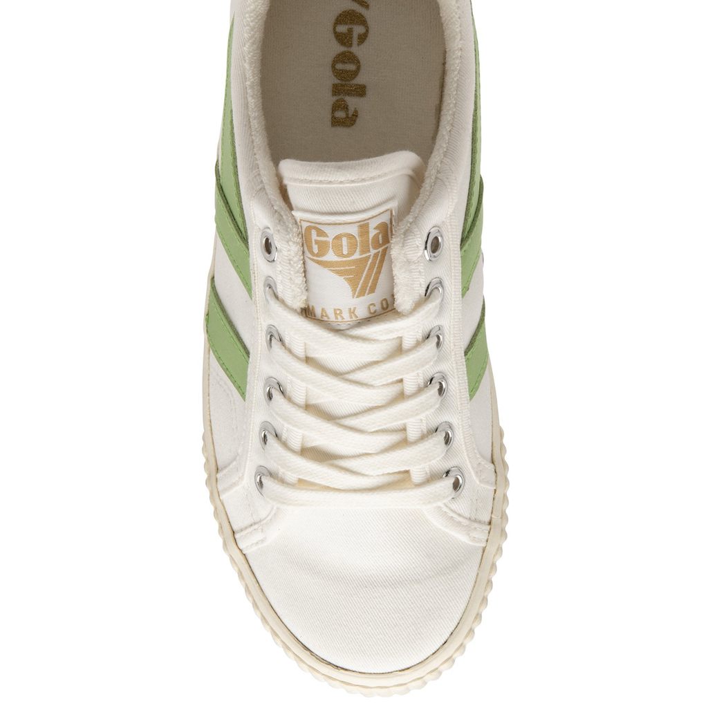 Gola Vegan Classics Tennis Mark Cox Sneakers Blancas Verde Colombia | 693PNIWHS