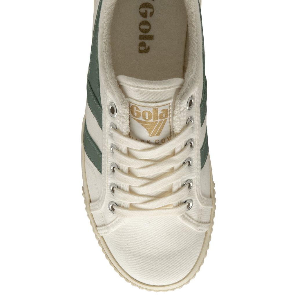 Gola Vegan Classics Tennis Mark Cox Sneakers Blancas Verde Colombia | 913LQPRNB