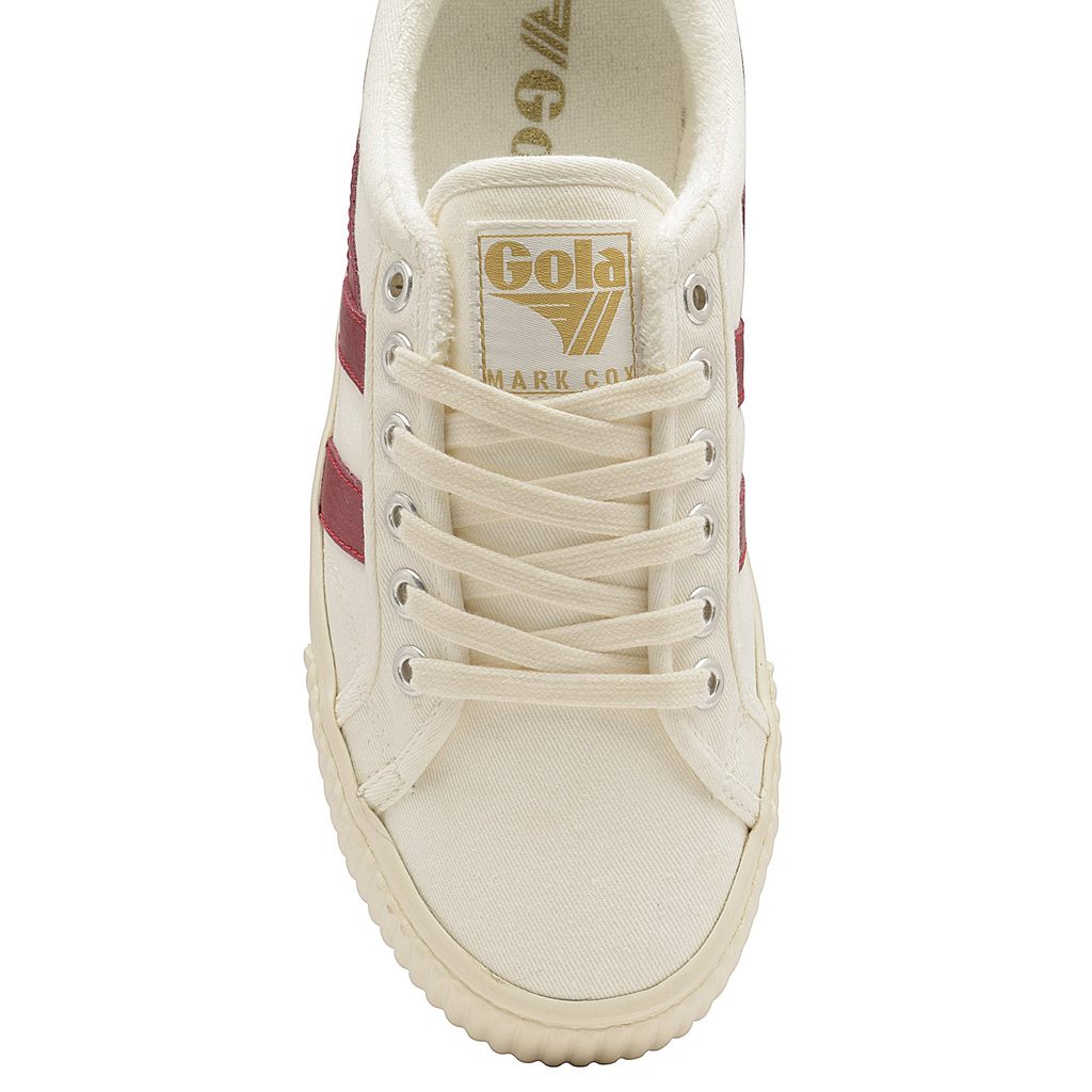 Gola Vegan Classics Tennis Mark Cox Sneakers Blancas Rojas Oscuro Colombia | 894PNOTXR