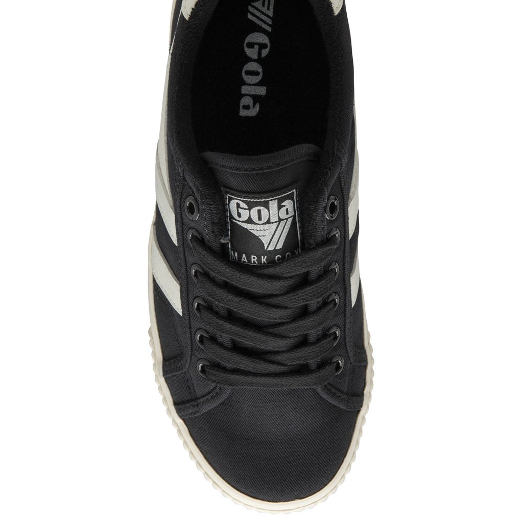 Gola Vegan Classics Tennis Mark Cox Sneakers Negras Blancas Colombia | 975YDUTQC